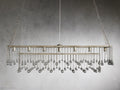 Aubrey Crystal Ball Rectangular Chandelier 47'' 60''-Momo Lighting