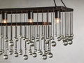 Aubrey Crystal Ball Rectangular Chandelier 47'' 60''-Momo Lighting