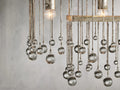 Aubrey Crystal Ball Rectangular Chandelier 47'' 60''-Momo Lighting
