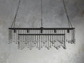 Aubrey Crystal Ball Rectangular Chandelier 47'' 60''-Momo Lighting