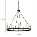 Black_Brass Dust Wagon Wheel Chandelier 12 Lights