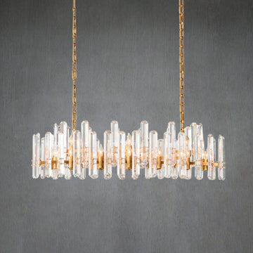 Bonnington Rectangular chandelier 54” 72"-Momo Lighting