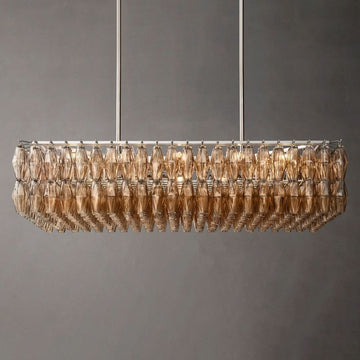 Chiaray Glass Rectangular Chandelier 54"