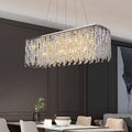 Chrome_SilverDecorativeMultiPiecesK9CrystalRectangleChandelierForLongDiningTableRoundPendantLightFixtureForL47.2