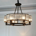Decorative 6-Light Crystal Ceiling Chandelier D23.6