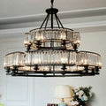 Decorative 18-Light Crystal Ceiling Chandelier D41.3