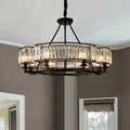 Decorative 8-Light Crystal Ceiling Chandelier D31.5