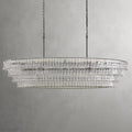 Ghiaccio Art Glass Oval Chandelier 54