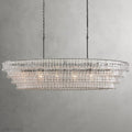 Ghiaccio Art Glass Oval Chandelier 54