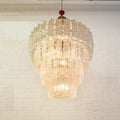Luxe Light and Home Gloria Chandelier with Brazilian Quartz Rock Crystal Points