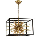 Gold Sputnik Living Room Chandelier Cage Ceiling Pendant Light Fixture L19.7