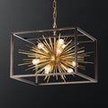 Gold Sputnik Living Room Chandelier Cage Ceiling Pendant Light Fixture L19.7