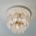 exquisite creamy white light fixture ceiling light pearl chains chandelier