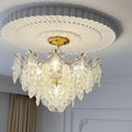exquistie elegant creamy white ceiling light fixture vintage living room french country style bedroom 