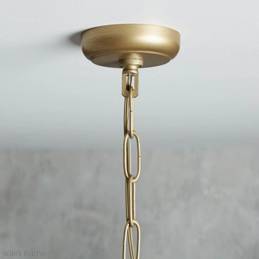 Leyland Round Living Room Glass Chandelier-Momo Lighting
