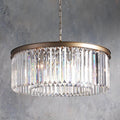 Leyland Round Living Room Glass Chandelier-Momo Lighting