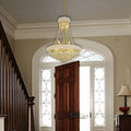 Gold Luxury Empire Foyer K9 Crystal Chandelier D19.7