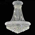 Luxury Empire Foyer K9 Crystal Chandelier Chrome D23.6
