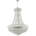 Chrome Luxury Empire Foyer K9 Crystal Chandelier D19.7