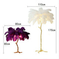 Modern Designer Ostrich Feather Table Lamp H31.5