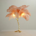Modern Designer Ostrich Feather Table Lamp H31.5