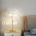 Modern Designer Ostrich Feather Table Lamp H31.5