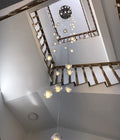 Oversized Nordic Art Round Air Bubbles Chandelier for Staircases