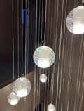 Oversized Nordic Art Round Air Bubbles Chandelier for Staircases