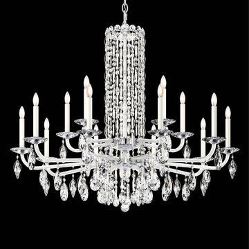 Siena Short Column Crystal Chandelier 41"