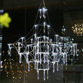 Romantic Event Art Decor K9 Crystal Pendant Light D31.5