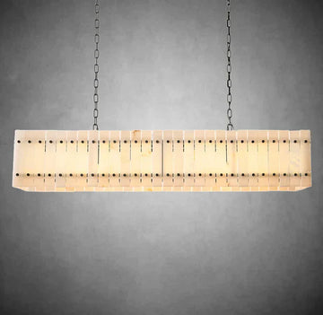 Marisol Alabaster Linear Chandelier 54"72"