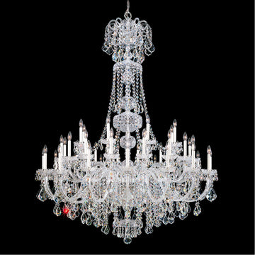 Oldie 45-light crystal chandelier 60"