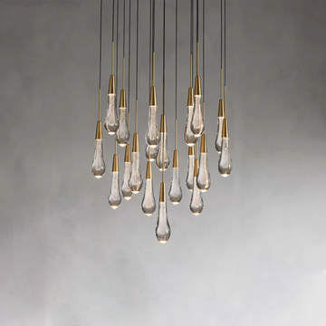 Soltaire Round Chandelier 17" 24" 36“ 58“