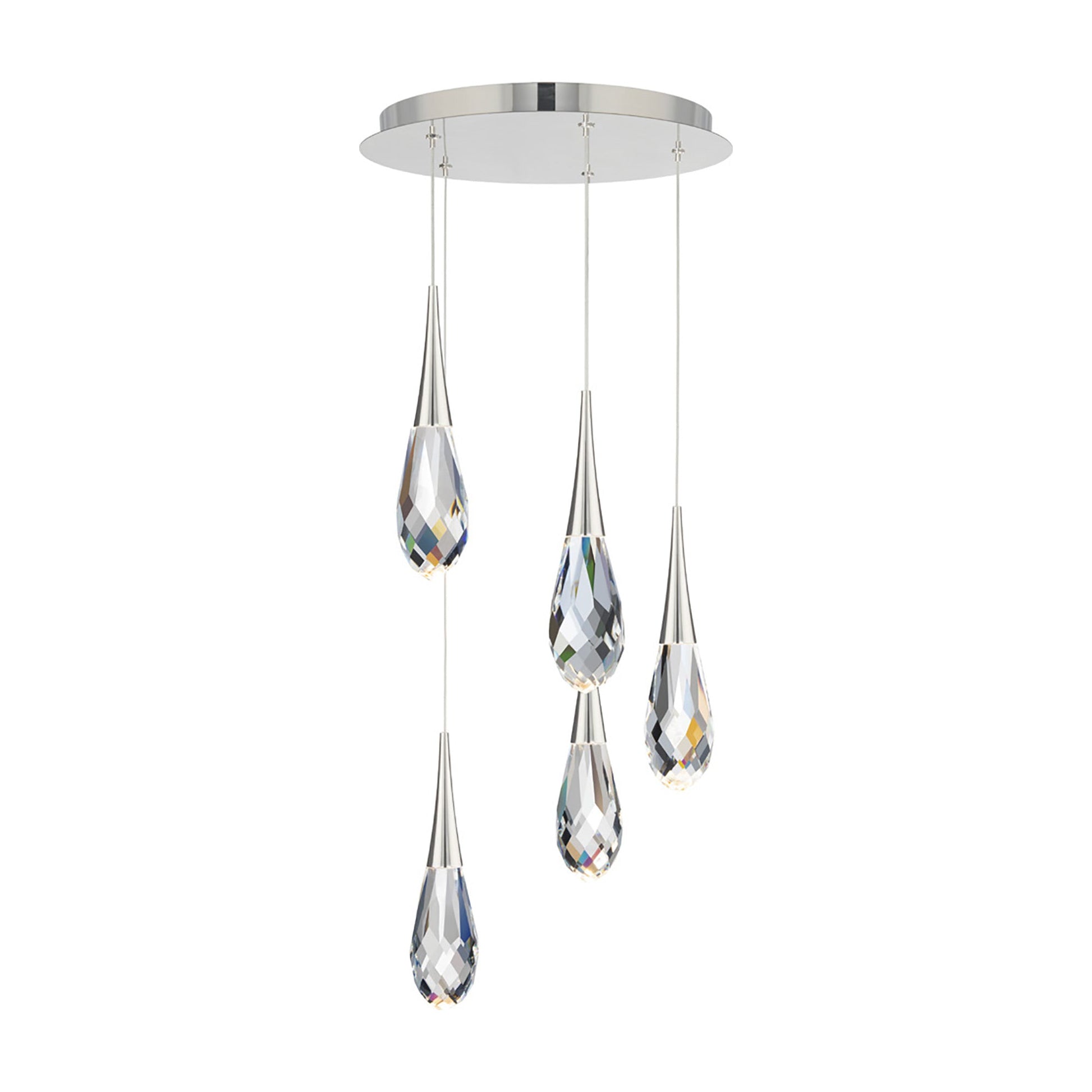 Hibiscus LED Multi Light Pendant Light in Detail.