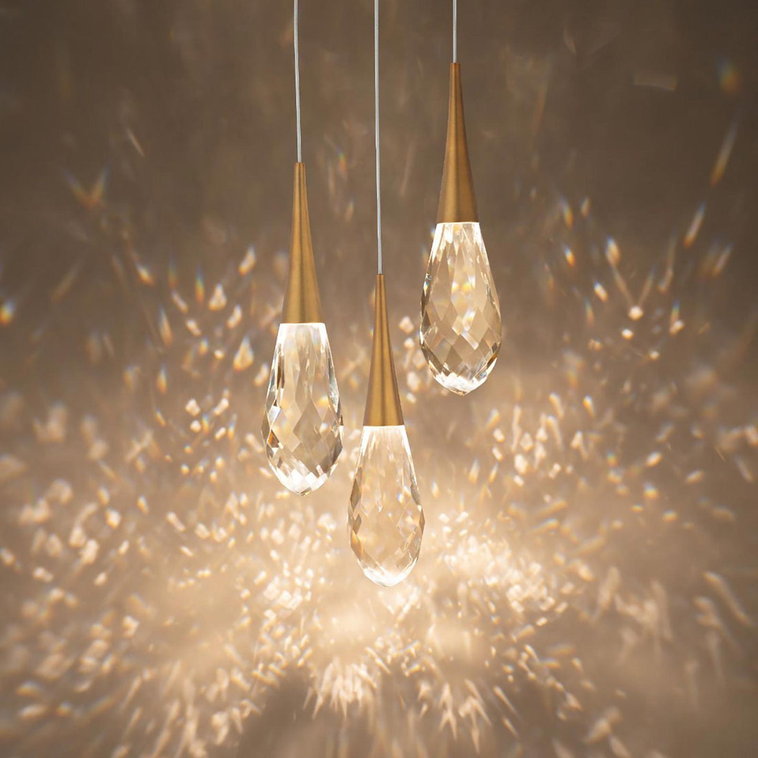 Hibiscus LED Multi Light Pendant Light.