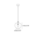 Modern Smoke Gray Glass Pendant Light with Dimmable Warm Glow