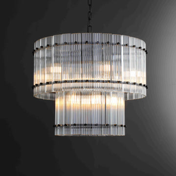 Marisol 2-Tier Round Chandelier 22"
